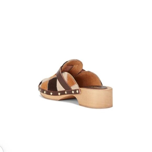 KATE-CATE Allegra Patch Suede Clog - Picture 3 of 11